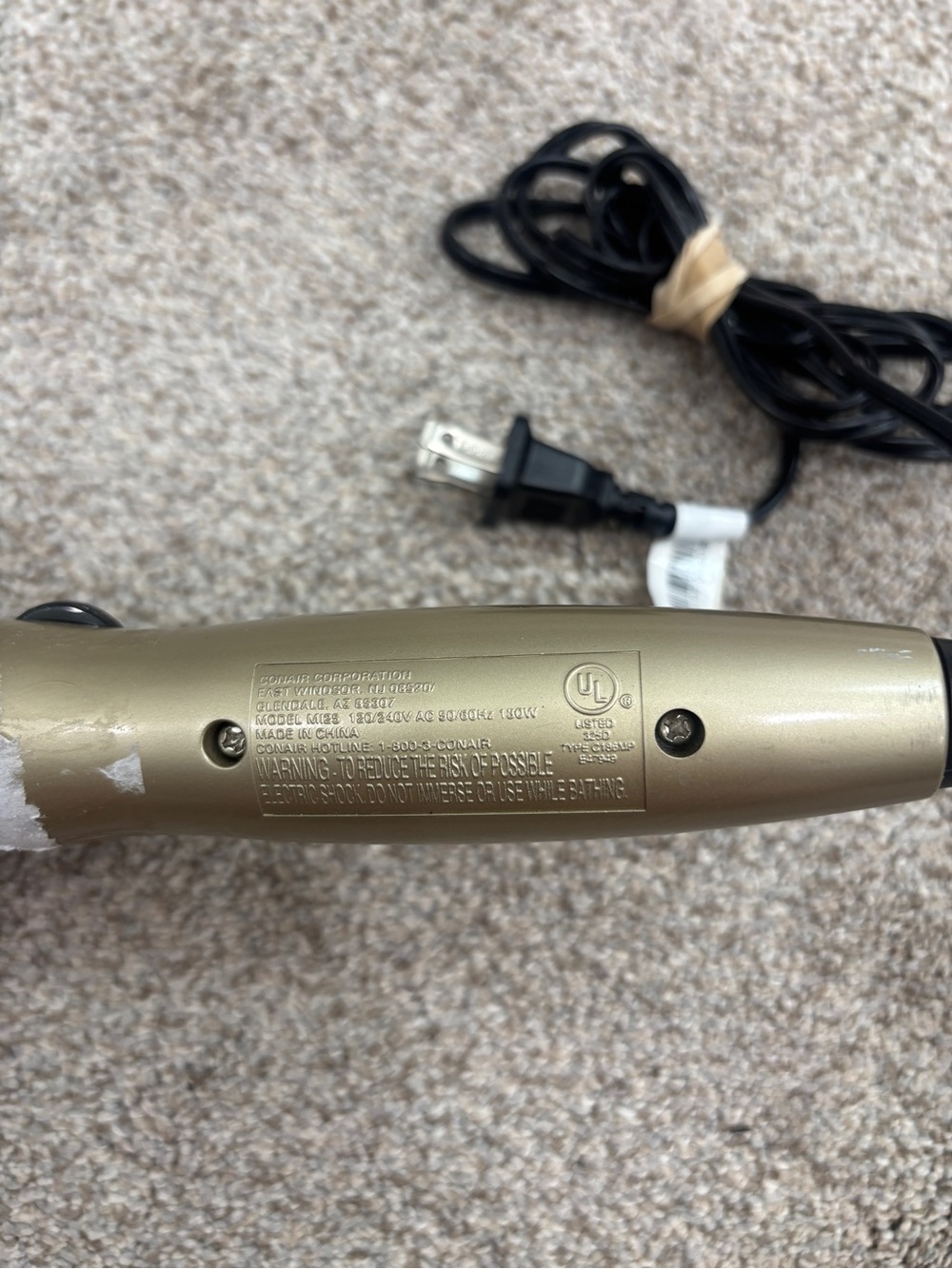 Conair straightener wet hair dry hair gold - Picture 4 of 5